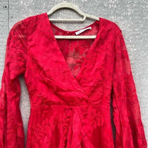 Selfie Leslie Red Saints & Secrets dress size small Brunch Sorority Formal - Picture 9 of 9
